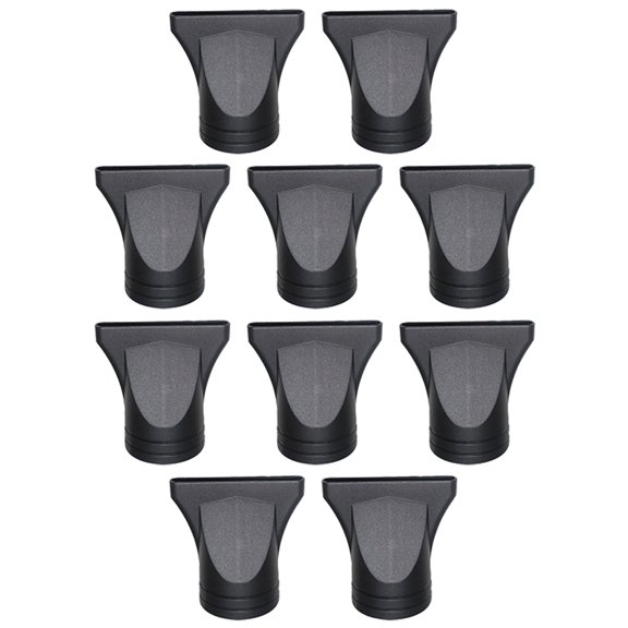 Luxshiny 10Pcs Black Hair Dryer Blow Dryer Nozzle Attachment Durable Material Styling Tool