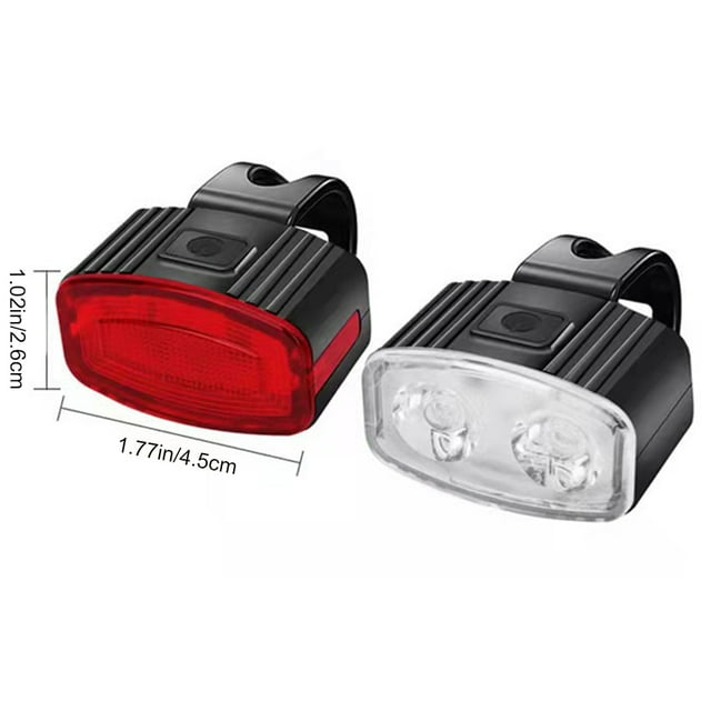 Luz Trasera Recargable Por USB, Juego De Luces Para Bicicleta, Faro Delantero Superbrillante, Resistente Al Agua, Para Bicicleta, Luz Trasera Para Bicicleta De Montaña ANGGREK Otros