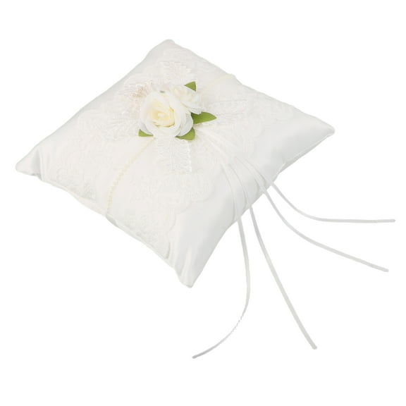 TABLZONE White Pillow Cushion for Wedding Vintage Style Celebration Photo Props 1 Pack