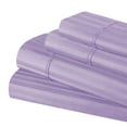 thumbnail image 2 of BNM 300 Thread Count Egyptian Cotton Stripe Sheet Set, Split King, Lavender, 2 of 9