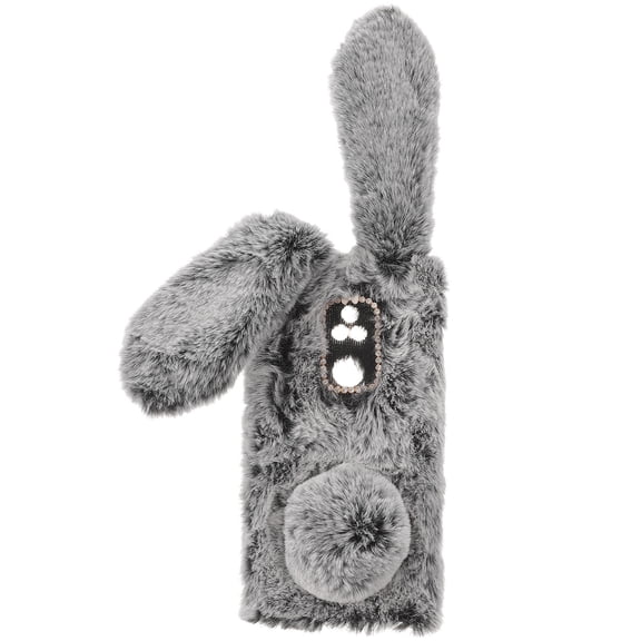 Worgeous Plush Phone Case with Soft TPU in Dark Grey, and Cover for Enhanced Phone Safety