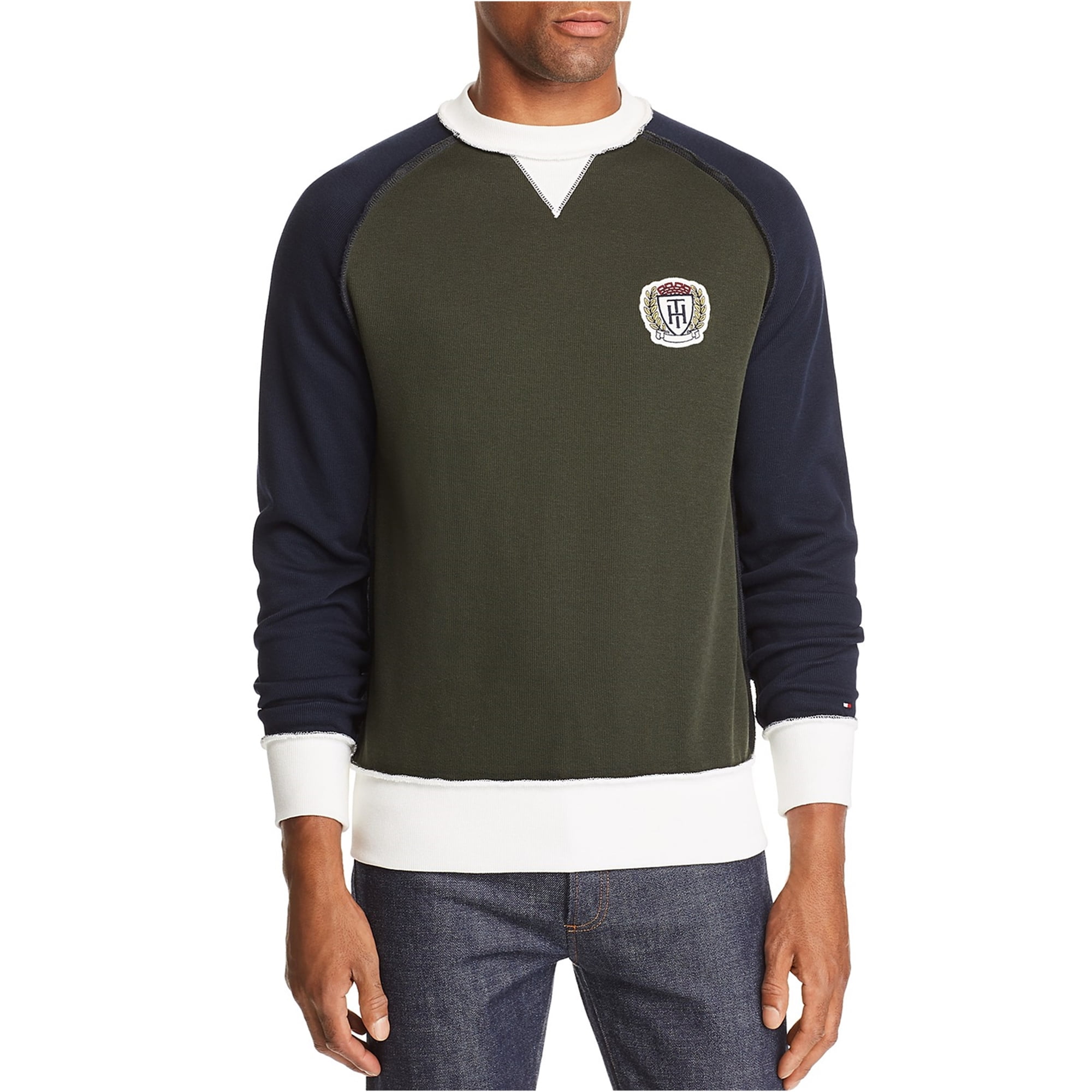 tommy hilfiger perry colorblocked raglan sleeve sweater