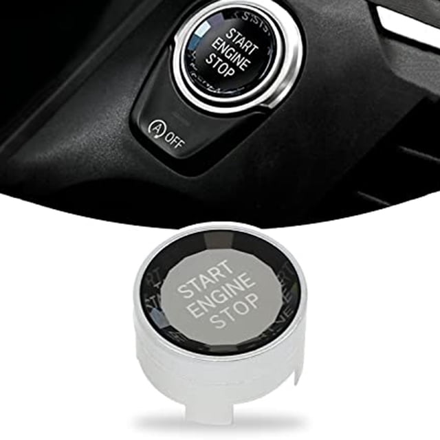 BUYISI For Crystal Style Start Stop Switch Button Cover For Bmw F30 F10 F01 F25 G30 New Silver