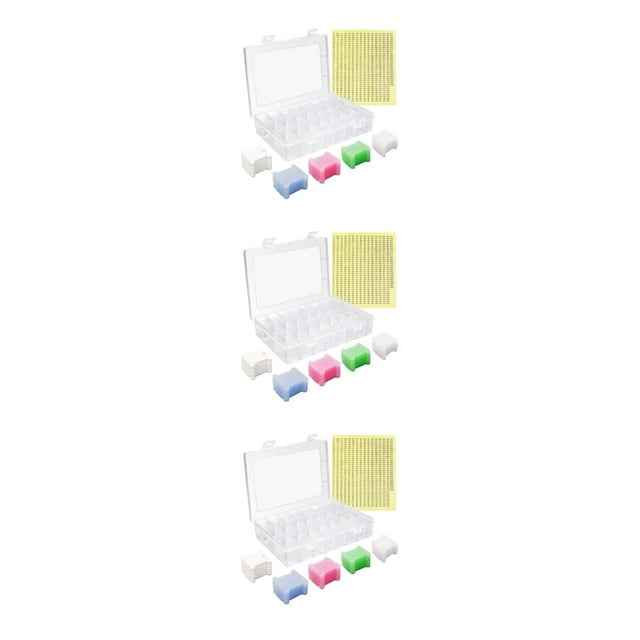 Yuarrent Bobinas de herramienta de hilo de gran capacidad para bordado de punto de moda DIY para caja resistente a los arañazos de la familia Type1 NO1