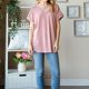 thumbnail image 5 of Fiudx Ofertas Flash Del Día Blusa con Cuello En V y Mangas Cortas Lisas Tejidas a La Moda Informal para Mujer, 5 of 7