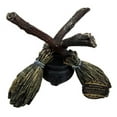 thumbnail image 5 of Atlantic Collectibles Scrying Witch Crystal Glass Gazing Ball On Broomsticks and Potion Cauldron Figurine 8"H, 5 of 5