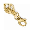 thumbnail image 3 of FB Jewels 14K Yellow And White Gold Polished Diamond-cut Bracelet, 3 of 4