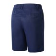 thumbnail image 5 of Men's Casual Shorts Elastic Waist Chino Shorts Summer Beach Golf Stretch Flat Front Work Shorts with Pockets Navy 2XL, 5 of 5
