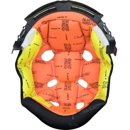 Cold Weather Helmet Liner - LS2 Subverter Helmet Top Inner Liner Pad Orange