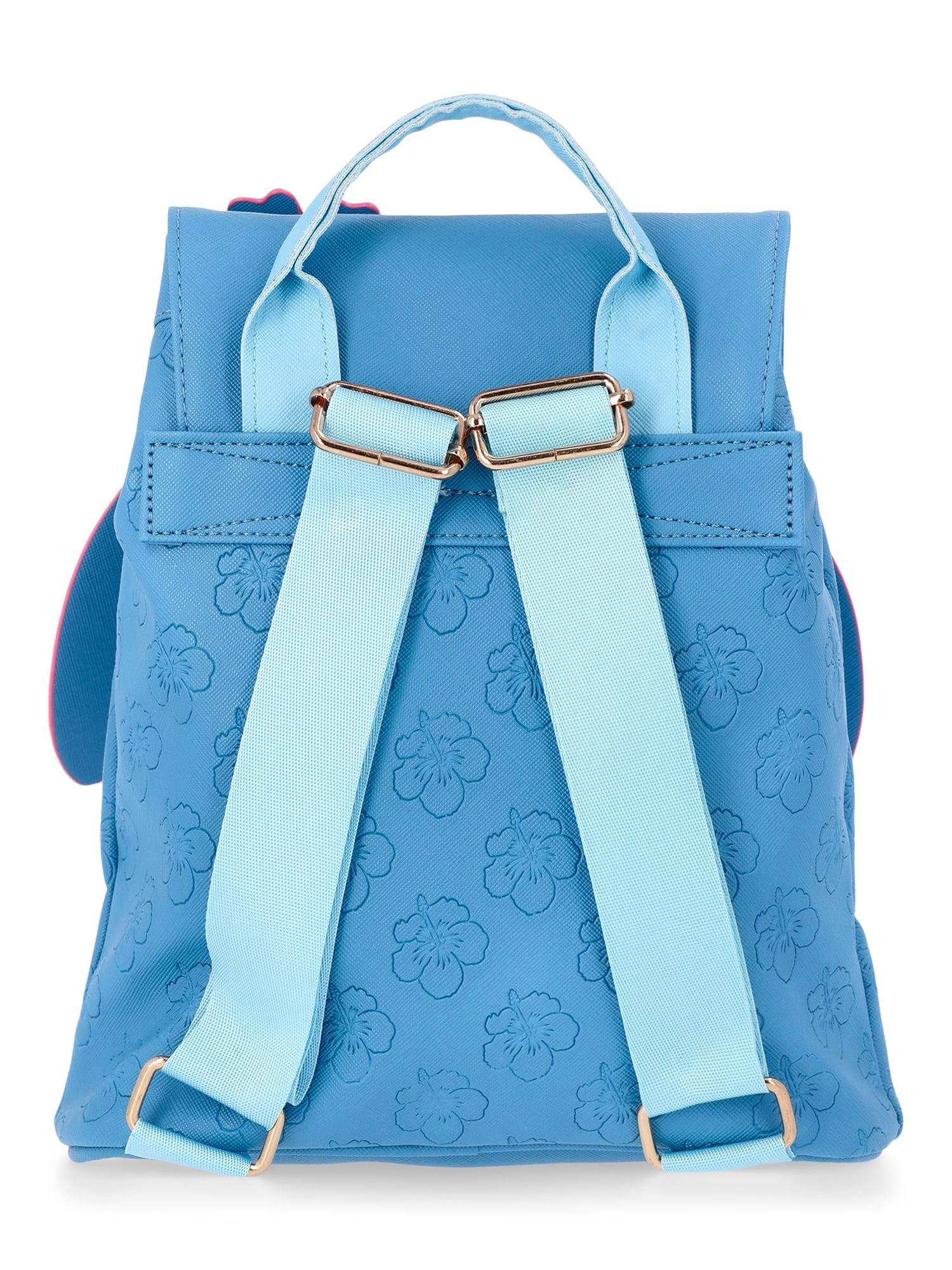 Disney Girls' Lilo and Stitch Mini Drawstring Backpack, Blue