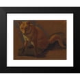thumbnail image 2 of Jacques-Laurent Agasse 24x19 Black Modern Framed Museum Art Print Titled - Study of a Fox (1810 - 1830), 2 of 5