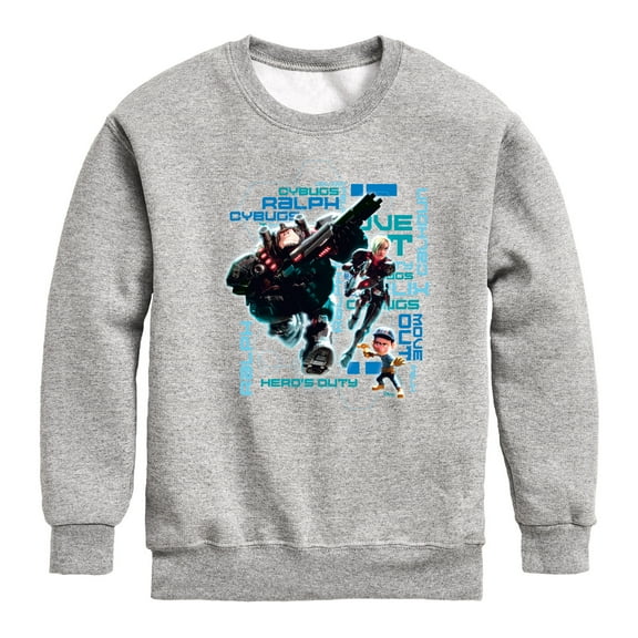 Disney Wreck It Ralph - Hero's Duty - Move Out - Toddler & Youth Crewneck Fleece Sweatshirt