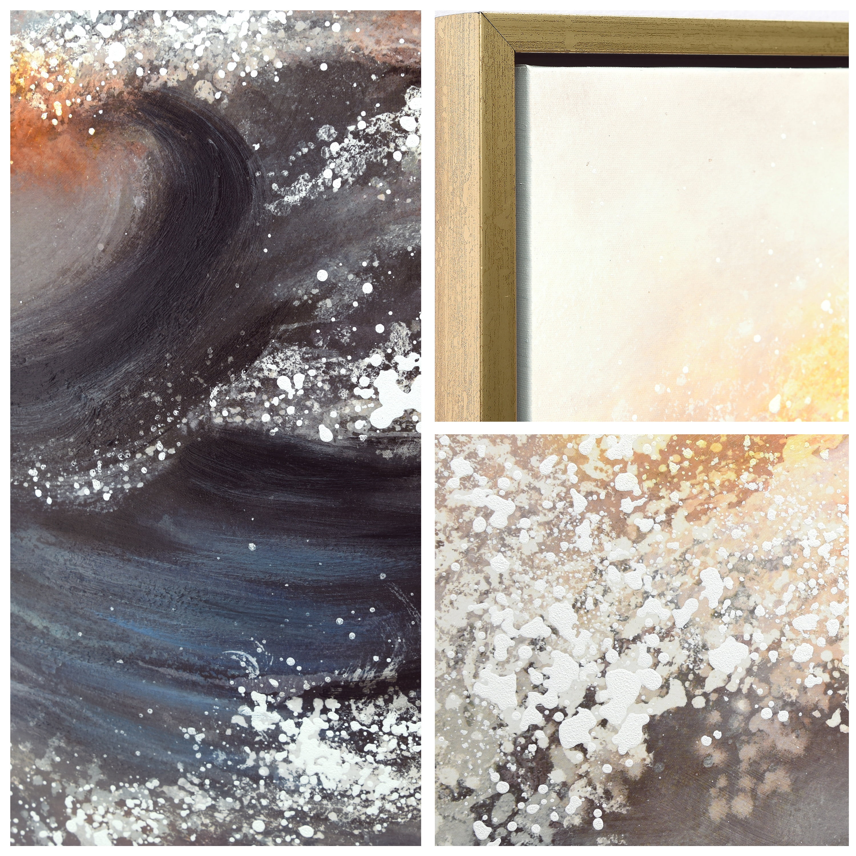 Empire Art Direct Tornado Textured Metallic Hand Painted Wall Art, 36" x 36" x 1.5", Ready to Hang