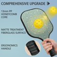 thumbnail image 2 of Pickleball Paddles Set,Pioneer Flower Floral Print Pattern Fiberglass Surface Pickleball Racket Set with 2 Indoor Outdoor Pickleball Balls and Pickleball Bag,Pickle-ball Equipment, 2 of 6