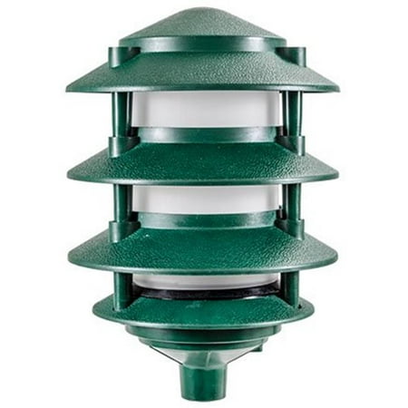 - Dabmar Lighting FG5100-LED12-G 4 Tier 6 in. Top 0.5 in. Base 12 watt G24 LED 120-277 V Pagoda Fixture, Black, Bronze & Green