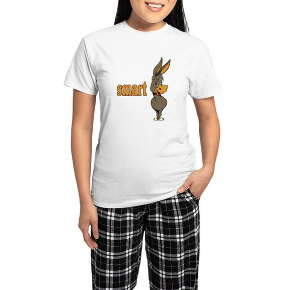 CafePress - Smart ASS Pajamas - Women's Short Sleeve Print T-Shirt and Pants Light Cotton Pajama Set