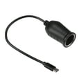 thumbnail image 1 of Unique Bargains 9V 0.29m Cigarette Lighter Adapter USB Type C Cigarette Lighter Converter Cable for Car RV Black, 1 of 7