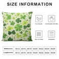thumbnail image 5 of COMIO  St Patricks Day Decorations Pillow Covers,Lucky Shamrock Clover Pillows Decorative Throw Pillow Covers,Spring Happy Holiday Farmhouse Decor Cushion Case for Home Couch Sofa, 5 of 5