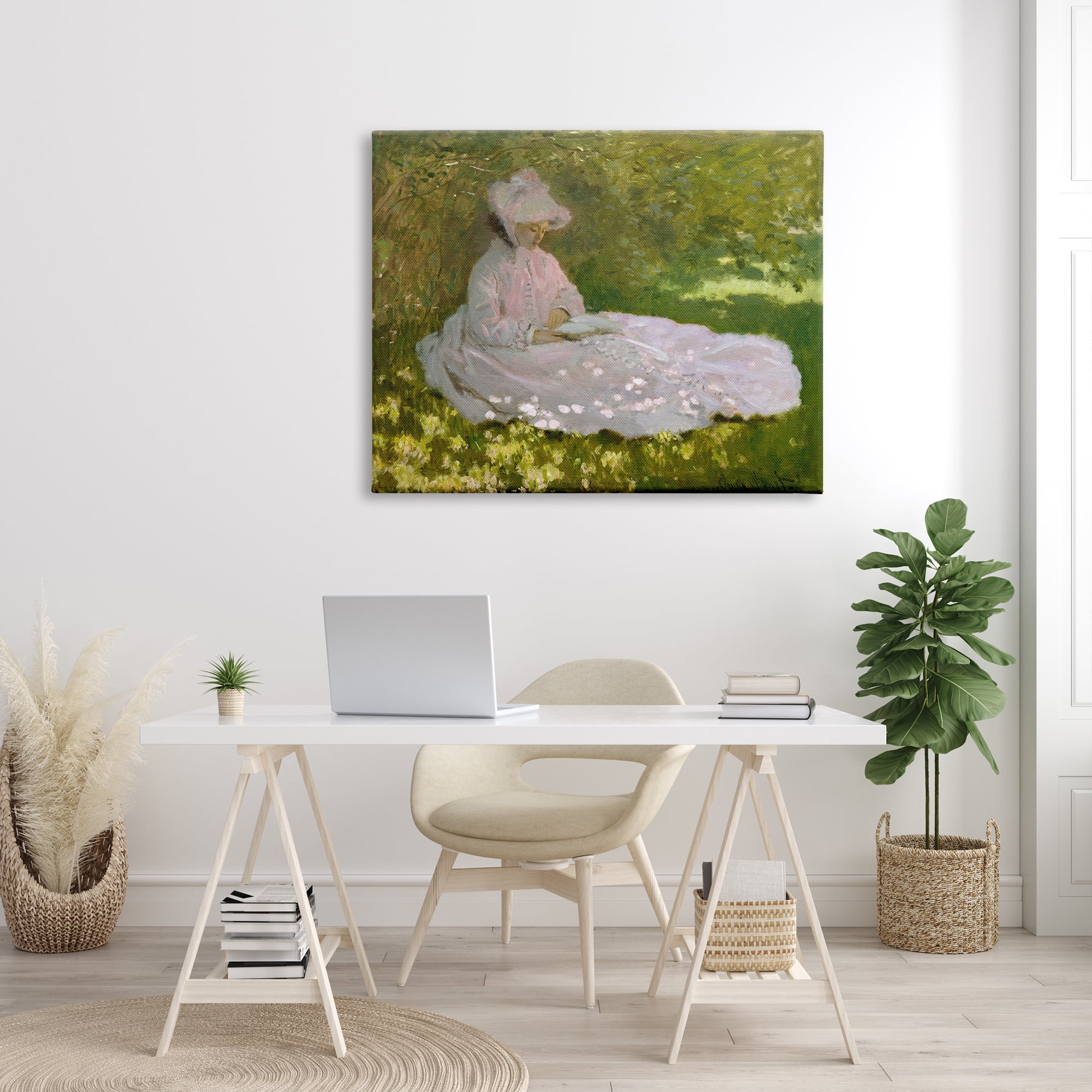 Stupell Industries Springtime Classic Claude Monet Painting Female Portrait Painting Gallery Wrapped Canvas Print Wall Art, Design by one1000paintings