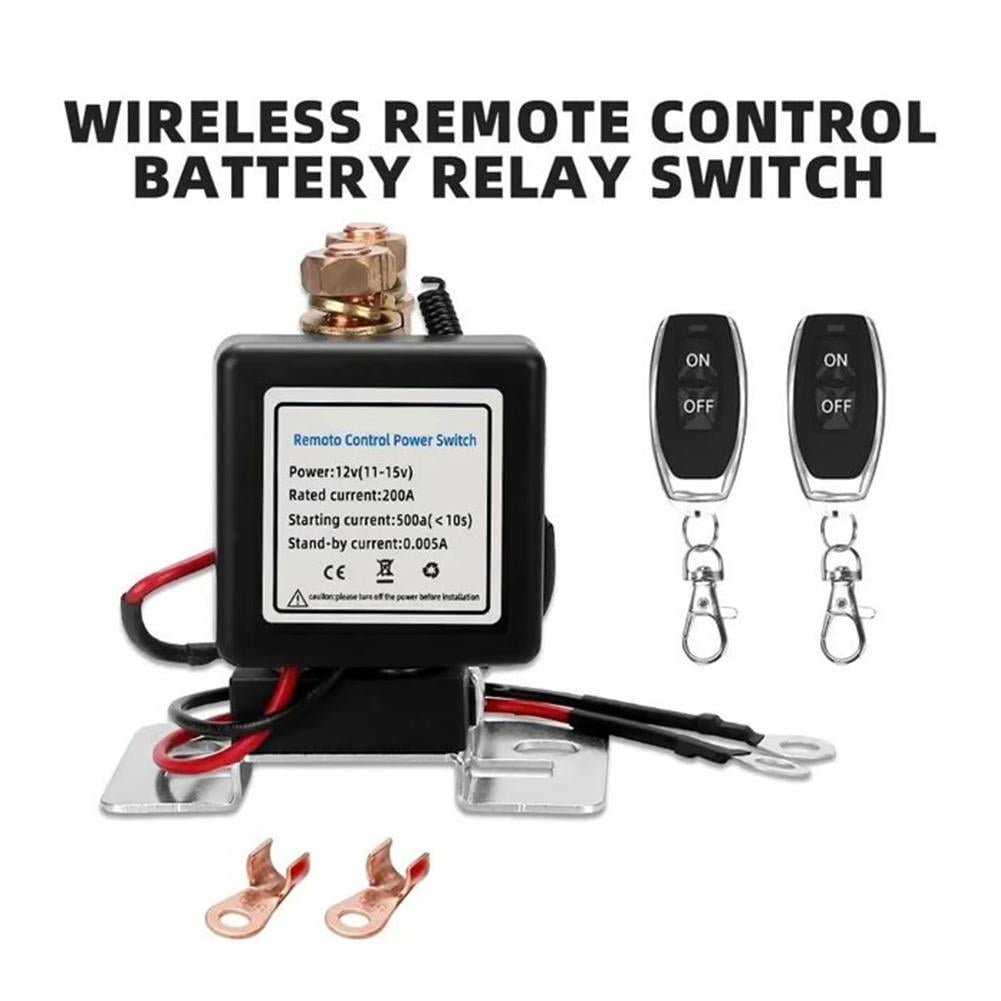 Remote Battery Disconnect Switch, Wireless Car Battery Kill Switch with Smart Voltage Protection, Anti Theft Power Cut Off to Prevent Battery Drain By PULMCheerger