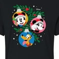 thumbnail image 3 of Disney - Mickey Minnie Pluto Ornaments - Juniors Cropped Cotton Blend T-Shirt, 3 of 5