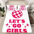 thumbnail image 2 of Homewish Disco Ball Twin Sheet Sets,Western Cowgirl Twin Fitted Sheet,Pink White 03 For Girls Kids,Ultra Soft Home Decor,3 Pieces, 2 of 7