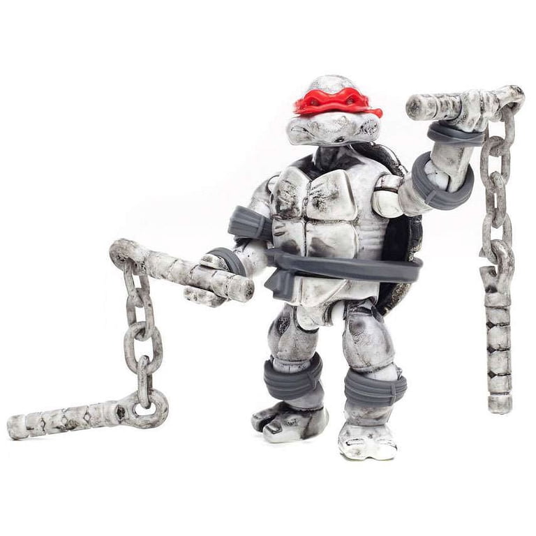 Teenage Mutant Ninja Turtles Rooftop Combat Set | Leonardo Vs Shredder Micro Action Figures