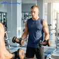 thumbnail image 6 of MANSENHUG Men's 6 Pack Tank Tops Sleeveless Workout Quick Drying Shirts Gym Muscle Shirts Athletic Bodybuilding Tee, 6 of 11