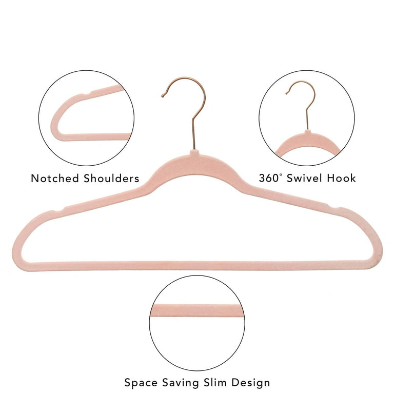 Plastic Hangers 50 Pack Non-Velvet Slim Hangers -Heavy Duty Coat