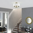 thumbnail image 3 of Livex Lighting - Brookdale - 3 Light Semi-Flush Mount In Transitional Style-12, 3 of 9