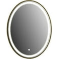 thumbnail image 4 of Vanity Art 24" x 31.5" Large LED Lighted Bathroom Vanity Wall Mirror with Touch Sensor | Modern Oval Shape Wall Mounted Makeup Mirror with Adjustable LED Light for Over Sink Bedroom VA31E-G, 4 of 6