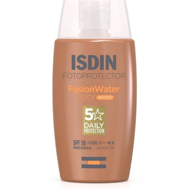 Fotoprotector facial Isdin Fusion Water FPS 50 color bronze 50ml