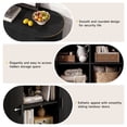 thumbnail image 7 of ROGALIS 48" Buffet Sideboard Cabinet with Storage, Modern Fluted Cabinet with Sliding Doors & Adjustable Shelf, Coffee Bar Accent Cabinet for Kitchen, Dining Room, Entryway, Black, 7 of 7