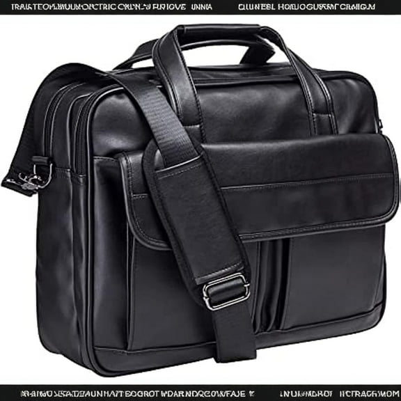 Men's Business Briefcase, Multifunctional 16 Inch Laptop Compartment With Secure Zipper, Large Capacity Pu Leather Retro Messenger Shoulder Crossbody Bag For Work Office Travel*