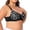 Black, variant on Women's Full Coverage Unlined Underwire Bra, Lace & Mesh See Through Bra, Plus Size Inspired Retro Bra Beige L