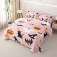 thumbnail image 3 of Erosebridal Cute Halloween Cartoon Twin Quilt Set,Funny Pumpkin Ghost Twin Coverlet Set For Girls,2-Piece, 3 of 7