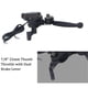 thumbnail image 4 of 22mm/0.87in Dual Brake Lever Assembly with Thumb Throttle Accelerator Cable for 50cc 90cc 150cc 250cc ATV, 4 of 5