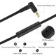 thumbnail image 5 of Auriculares supraaurales RORSOU R10 con micrófono negros, 5 of 7