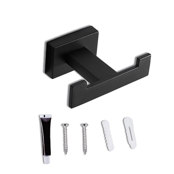 Gancho gancho de acero inoxidable adhesivo adhesivo soporte ganchos estantería decoración accesorios de rack para toallas de albornoz ropa tipo 22 Eigraketly HA010055-22