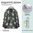 thumbnail image 5 of Pioneer Flower Floral Print Pattern Backpack for School, Cute School Bag with Adjustable Shoulder Straps and Padded Back, 15.3"x11"x7.1", 5 of 5