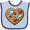 Blue and Navy, variant on Inktastic Pizza Lover Funny Chef Boys or Girls Baby Bib