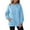 Clear Blue, variant on Weardear Oversized Hoodie for Women Long Sleeve Fleece Sweatshirts with Pocket 2025 Fall Y2K Outfits