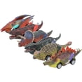 thumbnail image 3 of Modelo de dinosaurio, coche de juguete con retroceso, vehículo de cuatro ruedas, juguete para niños, regalo para bebé (6 uds), 3 of 8