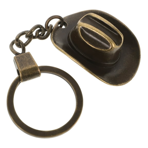 OFFIGAM Key Accessory Cowboy Hat Keychain Light Brown 1Pack