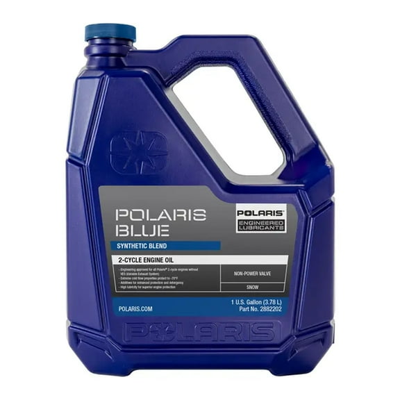 Polaris Blue Smokeless Synthetic Blend 2-Cycle Engine Oil 10W-30, 1 qt