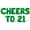 Green, variant on Letter Balloons - CHEERS TO 21 16" Inch Alphabet Letters Foil Mylar Balloon Bachelorette Party Banner (Purple)