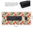 thumbnail image 2 of Hirioo Roosters And Peonies Flowers for Mouse Pad ,Anti-Slip Base, Durable Stitched Edges, Perfect for Gaming, Office, and Home Use,16x35.5in, 2 of 9