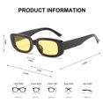 thumbnail image 4 of BUTABY Gafas de sol rectangulares para mujer, gafas de conducción retro de los años 90, marco cuadrado estrecho, protección UV400, 4 of 5