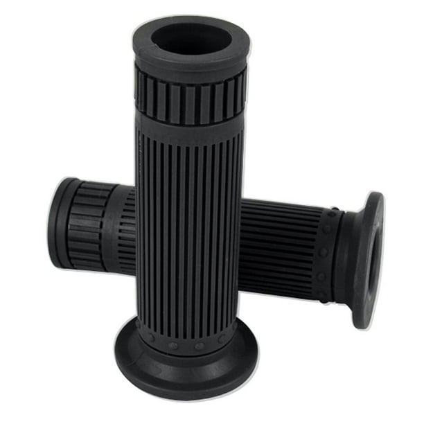 Puños de manillar de motocicleta universales, puños de extremo de barra de goma antideslizantes, agarre de mano para motocicleta de 1 '' 25 mm gris
