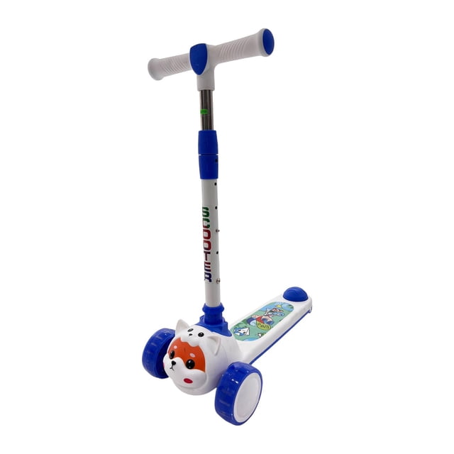 Scooter Patín De Zorrito Con Luz y Sonido De Pie 3 Colores azul